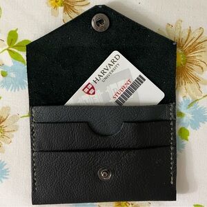 Hand Crafted Black Leather Wallet